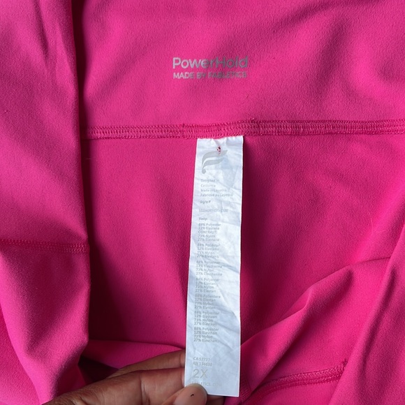 Fabletics PowerHold Made by Fabletics Pink Capris 2X - Picture 7 of 9